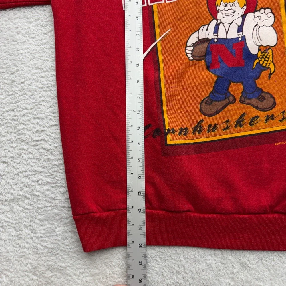 Vintage Jerzees University of Nebraska Cornhuskers Red Graphic Sweatshirt Large